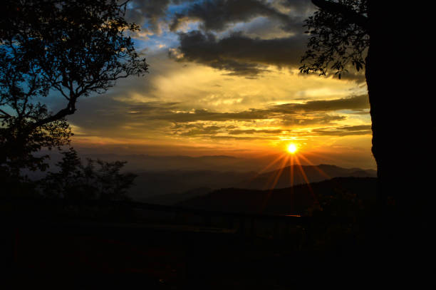 istock Sunset in the Mountains in the Evening. 1350561327