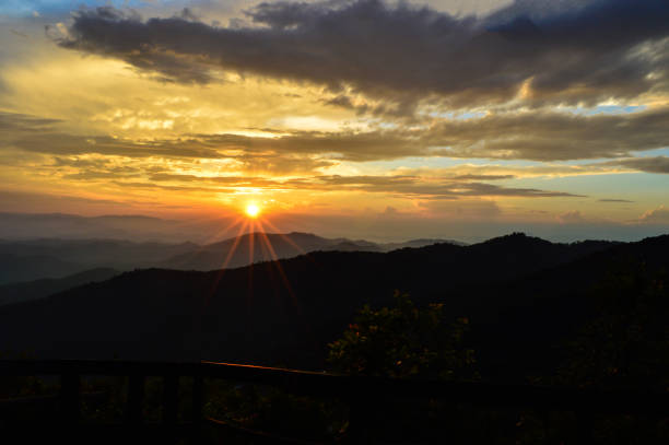 istock Sunset in the Mountains in the Evening. 1350563745