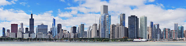 istock Chicago city urban skyline panorama 135056615