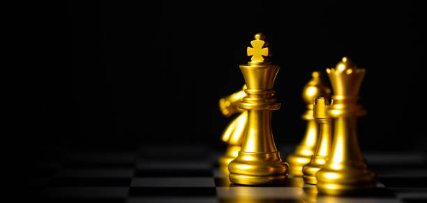 istock Chess board game for ideas and competition and strategy, business success concept. 1350568349