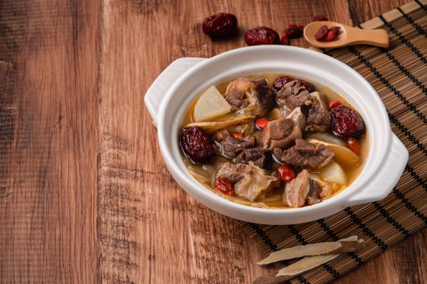 istock Delicious mutton hot pot in Taiwan. 1350569408
