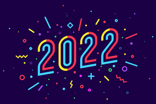 istock 2022. Happy New Year. Greeting card 1350571350