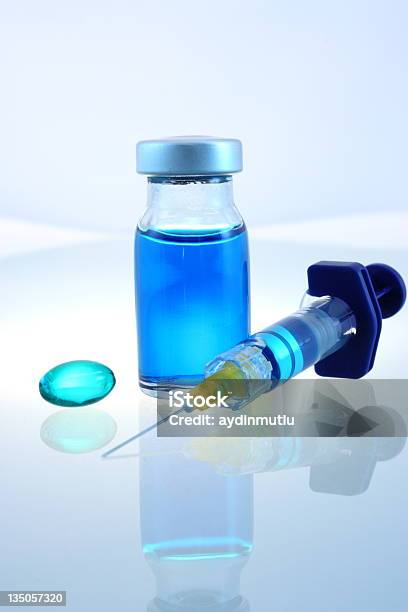 Medical Supplies Stock Photo - Download Image Now - AIDS, Blue, Bottle