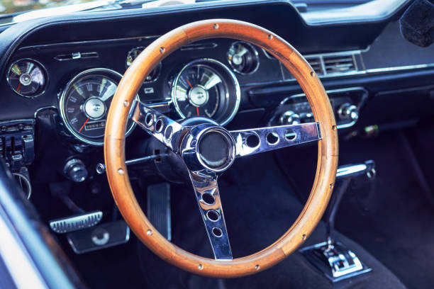 istock Classic American Car Interior 1350582719