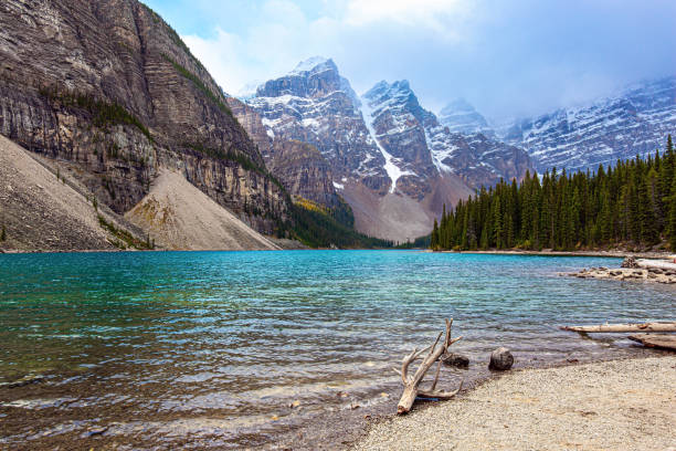 istock Picturesque mountain lake Moraine 1350584123