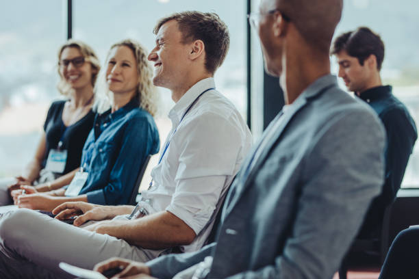 Group of multi-ethnic businesspeople in a seminar