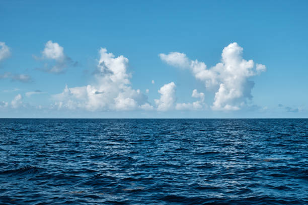 istock Clouds over the Caribbean sea. Seascape. 1350597390