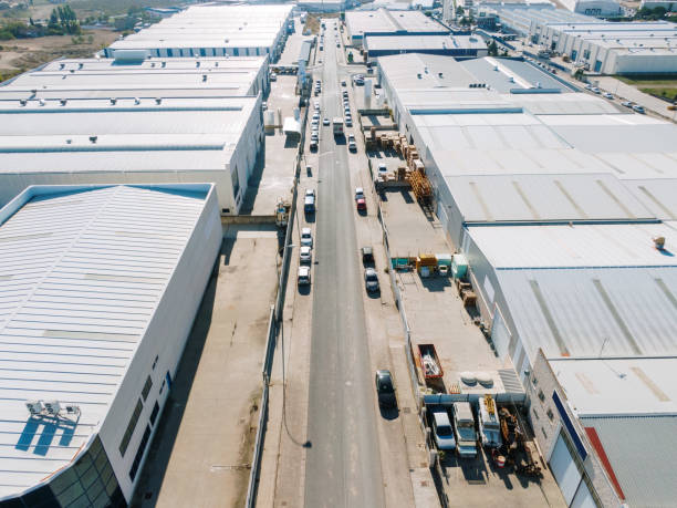 istock Industrial area as seen from above 1350600751