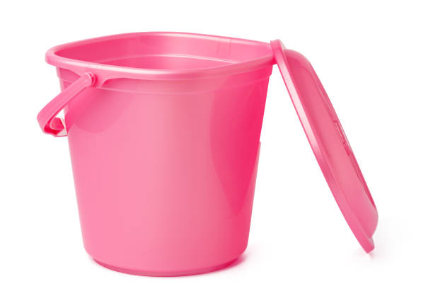 istock Single plastic bucket isolated on a white background 1350600971