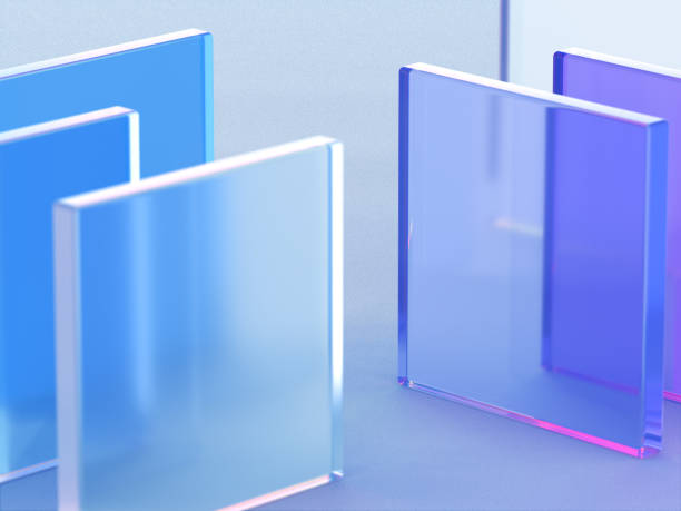 istock 3D rendered transparent cube graphics with blue colors on a light background. Illustration for digital concept or geometry. Visualization for modern perspectives and minimalism. 1350604729