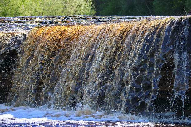 istock water stream cascade falling on the rocks close up 1350604989