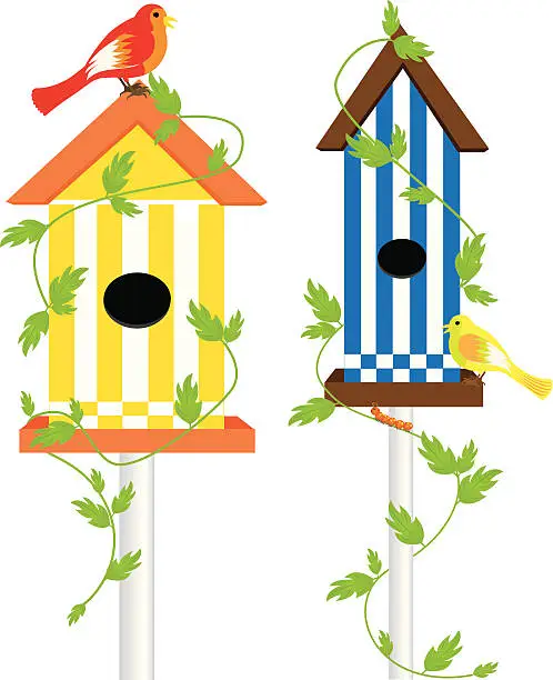 Vector illustration of Feathered Friends