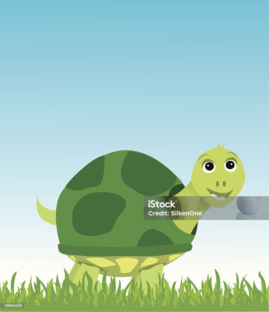 Heureux de tortue - clipart vectoriel de Bonheur libre de droits