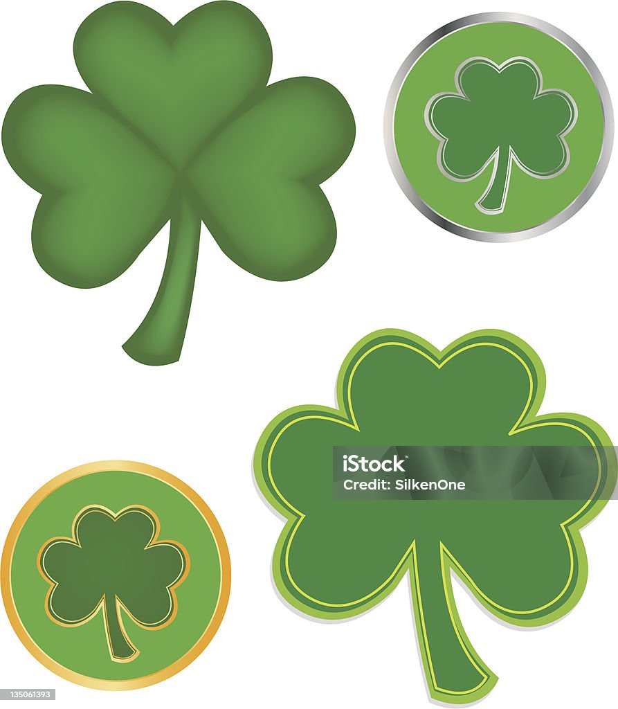 Le Shamrocks - clipart vectoriel de Chance libre de droits