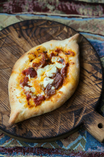 istock Savory pie with sausage and cheese 1350615432