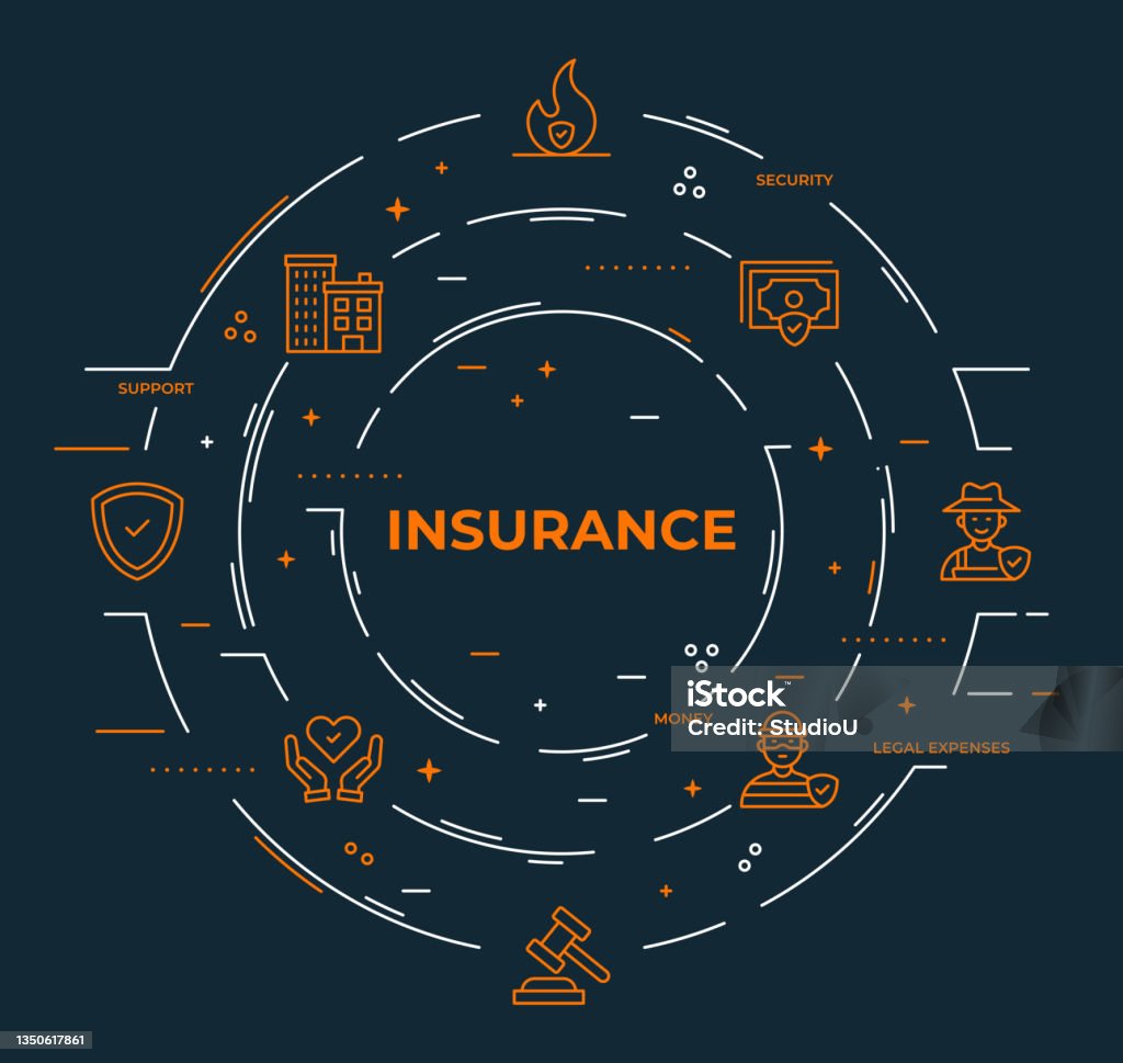 Insurance Infographic Template Stock Illustration - Download Image Now ...