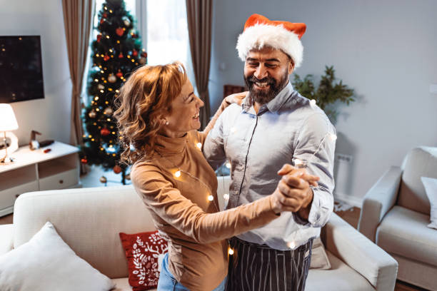 istock Friends dancing on new year party 1350619102