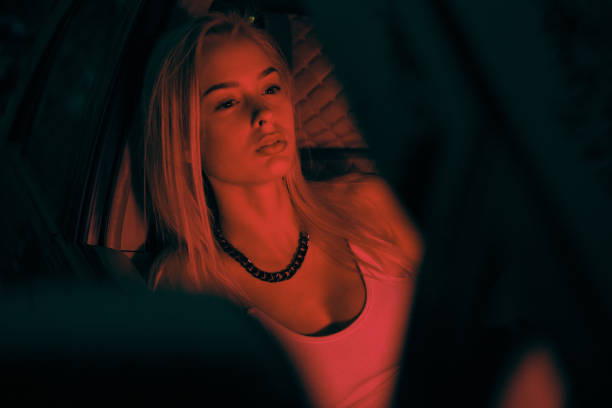 istock Night Passenger in a car 1350623094