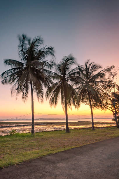 istock Wonderful sunset photos at batam 1350623632