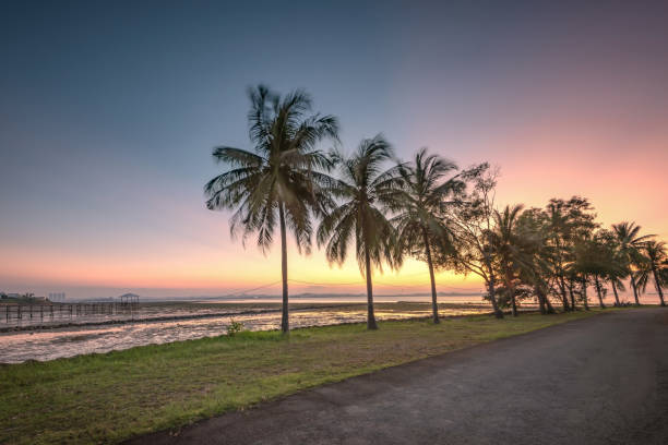 istock Wonderful sunset photos at batam 1350623697
