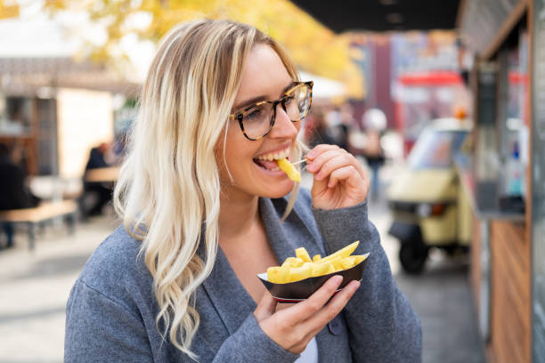 istock Businesswoman having lunch break 1350627087