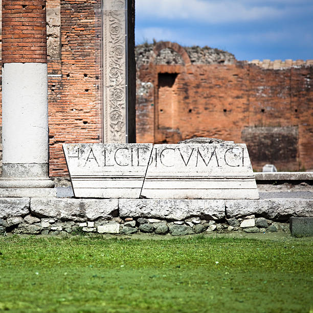 istock Pompei, Latin Inscription 135062843
