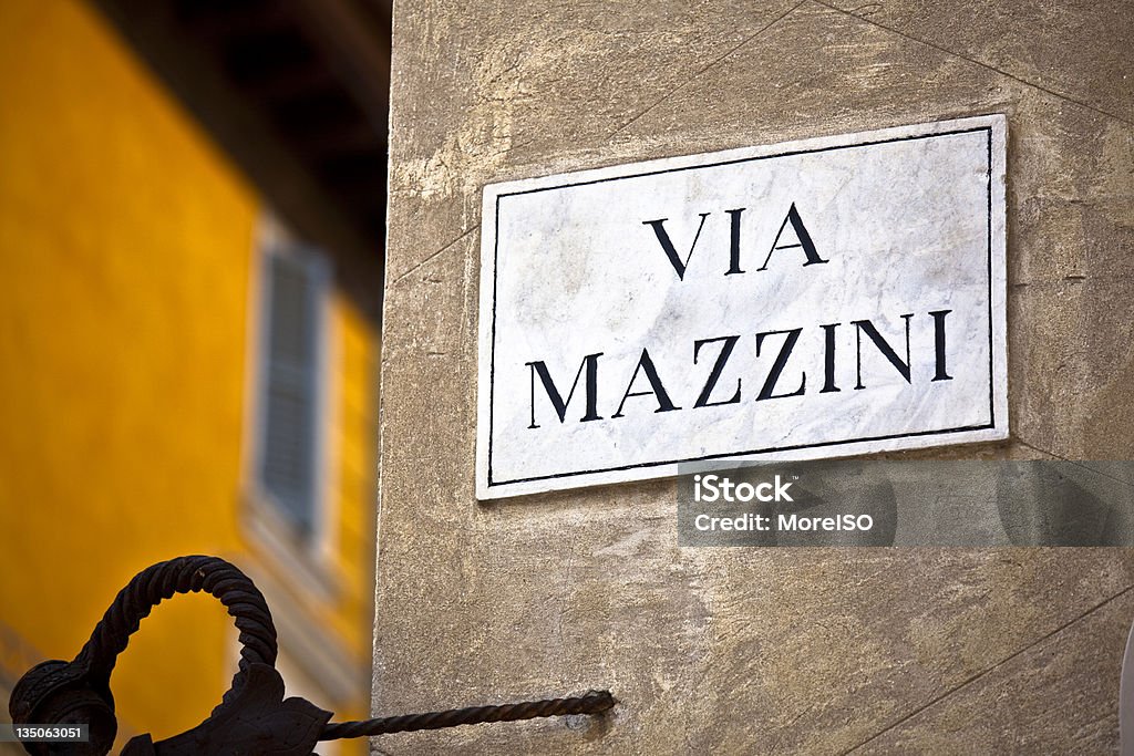 Verona über Mazzini, Italien - Lizenzfrei Verona - Italien Stock-Foto