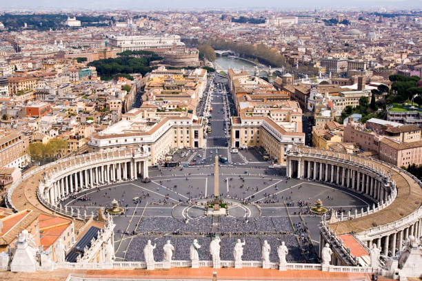 istock Saint Peters Square, Rome Seen From Sistine Chapel, Italy 135063265