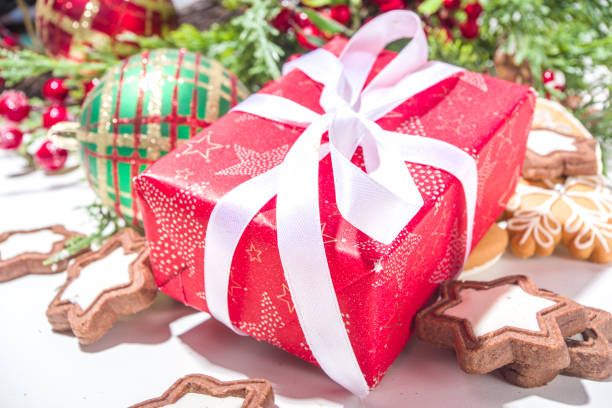 istock Christmas greeting card background 1350634428