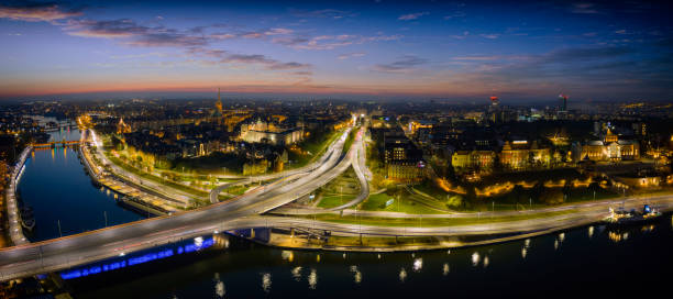 istock Szczecin by night, Poland 1350637267
