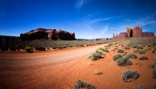 istock Dirt road in the Monument Valley 135063774