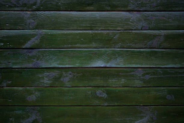 istock Green wooden background. Natural backdrop. 1350644921