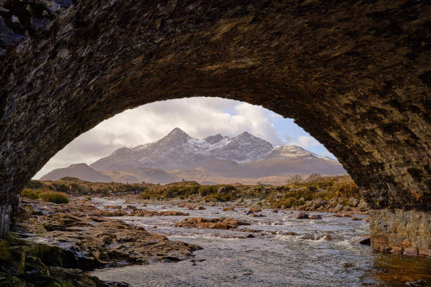 istock Cuillins thru the Sligachan Bridge 1350645466