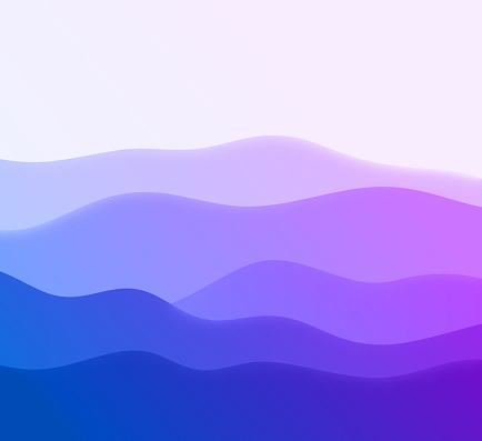Smooth wave gradient background layers ocean water layers beach glowing blend background pattern.
