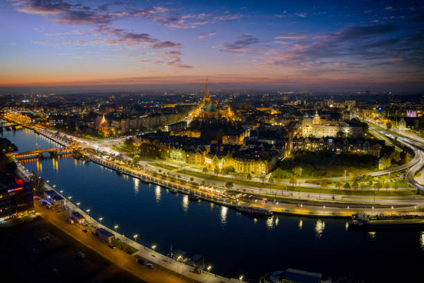 istock Szczecin by night, Poland 1350660427