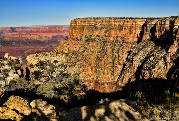 wielki kanion arizona - national landmark outdoors black and white horizontal zdjęcia i obrazy z banku zdjęć