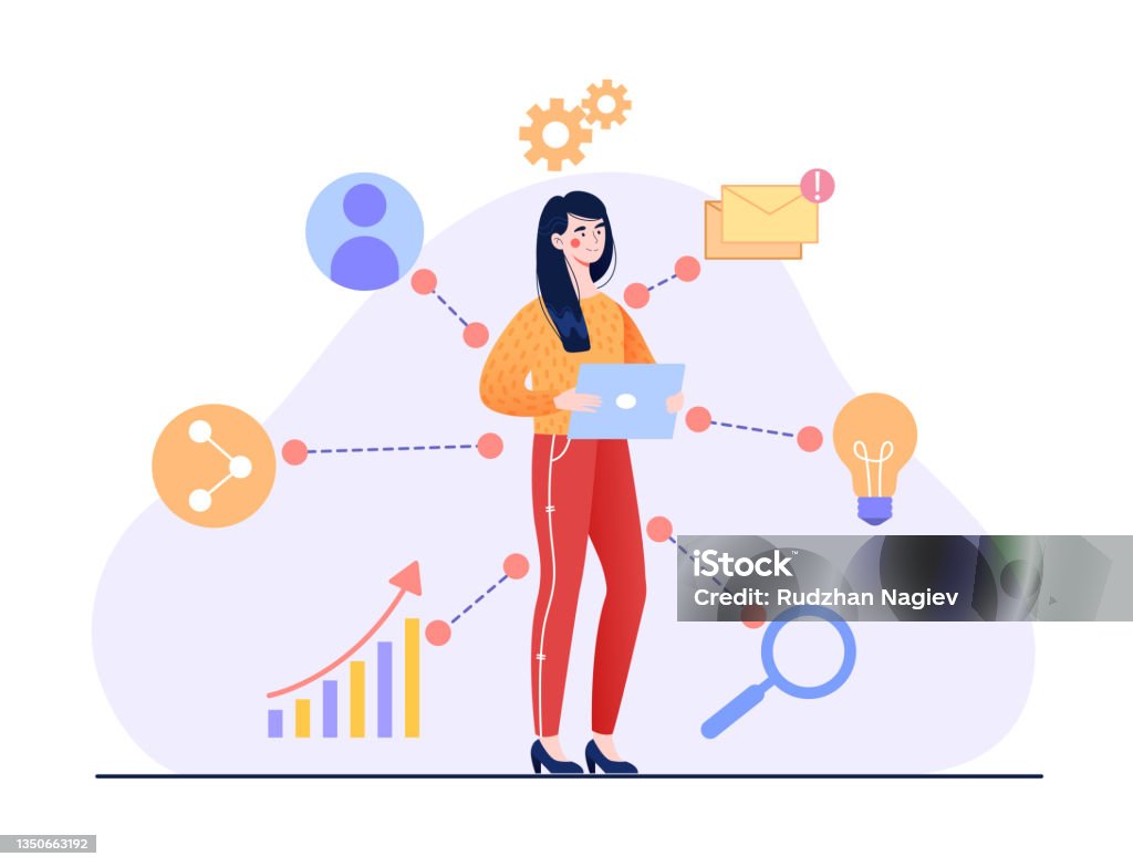 Business Intelligence Concept Stock Illustration - Download Image Now -  Data, Customer, Analyzing - iStock