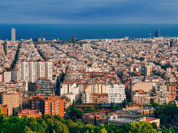 istock Barcelona Cityscape 1350666797
