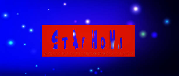 istock Stop COVID-19! Coronaviruses with cartoon style text on an abstract colored background. Creative poster or flyer. 1350671586