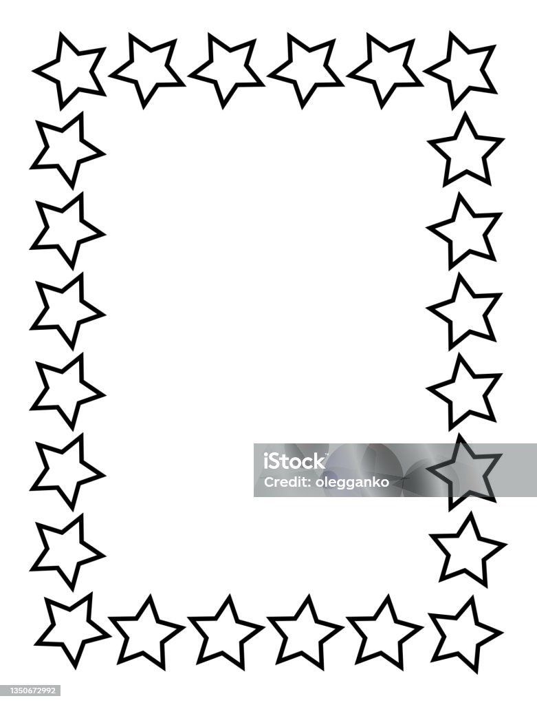 Black Rectangular Frame A4 Format Vector Illustration Eps10 Stock ...