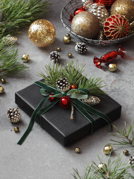 istock Christmas present and ornaments 1350674382
