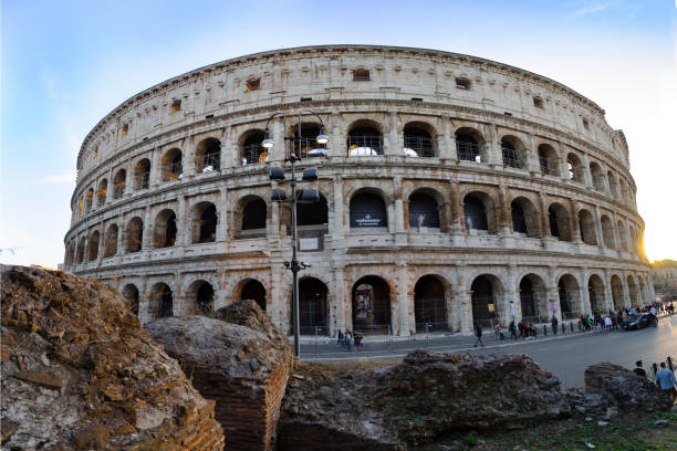 колизей, рим - collage monument ancient italy стоковые фото и изображения