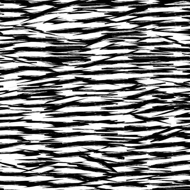 Natural organic wildlife camouflage texture. Animal fur print. Paint brush smears seamless pattern. Freehand striped background. Brushstrokes ornament Natural organic wildlife camouflage texture. Animal fur print. Paint brush smears seamless pattern. Freehand striped background. Brushstrokes ornament. Artistic hand drawn abstract wallpaper black and white cheetah print stock illustrations
