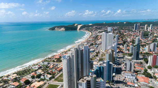 Beautiful aerial image of the city of Natal, Rio Grande do Norte. Beautiful aerial image of the city of Natal, Rio Grande do Norte, Brazil. northeast stock pictures, royalty-free photos & images