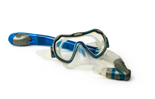 istock Dive mask and snorkel  isolated on white background 1350698645