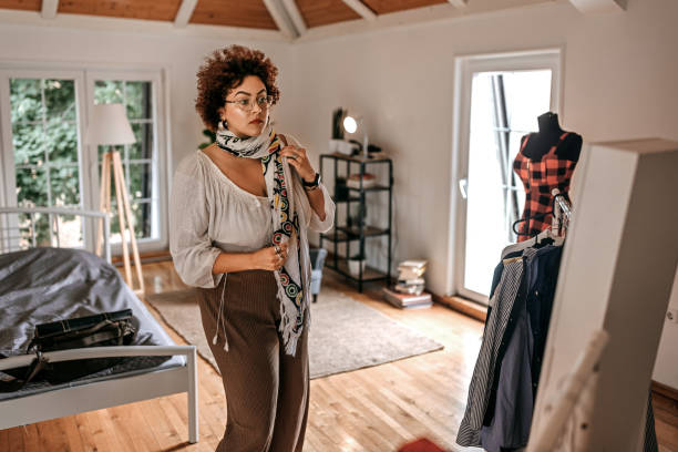 istock Businesswoman getting ready to go to work 1350719522
