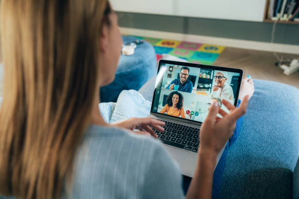 istock Business team in video conference 1350720011