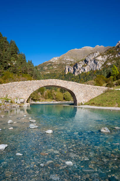istock San Nicolas romanesque bridge Ara river Bujaruelo, Ordesa Huesca 1350721046