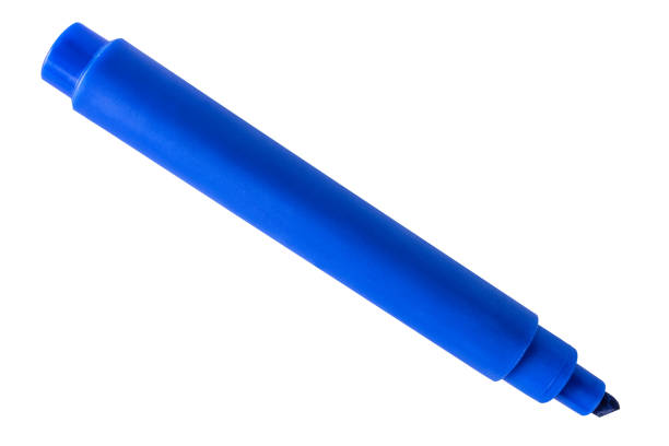 istock A blue office school felt pen marker. 1350723550