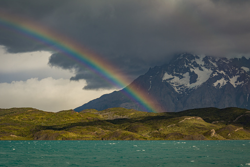 rainbow in patagonia